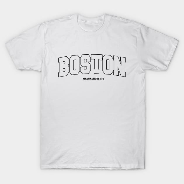 BOSTON Massachusetts V.1 T-Shirt by Aspita